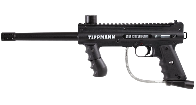 Tippmann 98 Custom Platinum Series 68 Caliber Paintball Marker with ACT Black